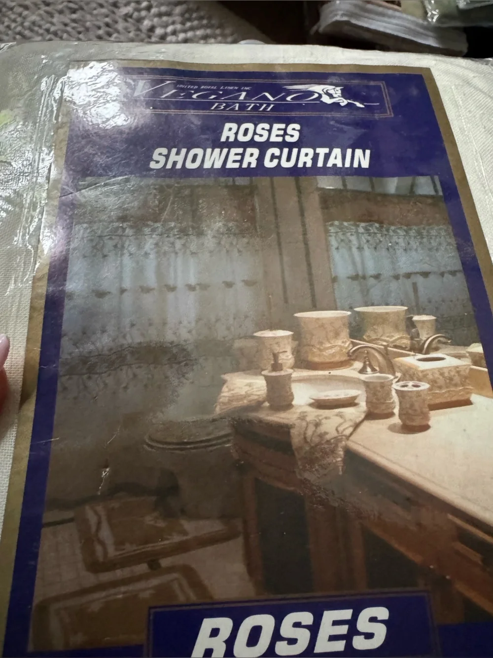 Roses Shower Curtain - Cream